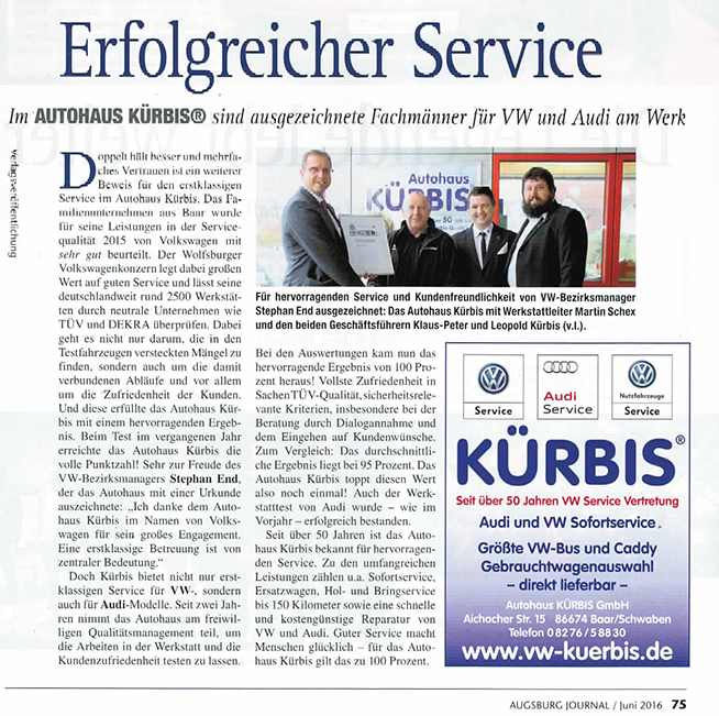 Erfolgreicher Service