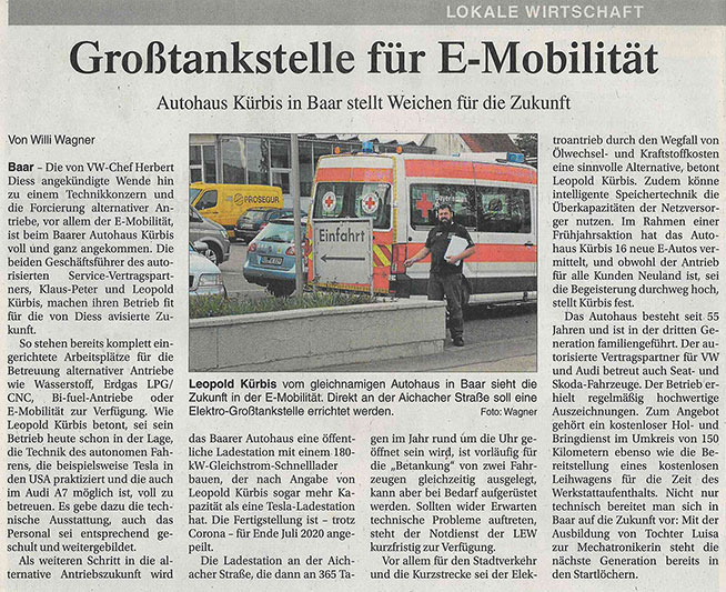 Großtankstelle für E-Mobilität